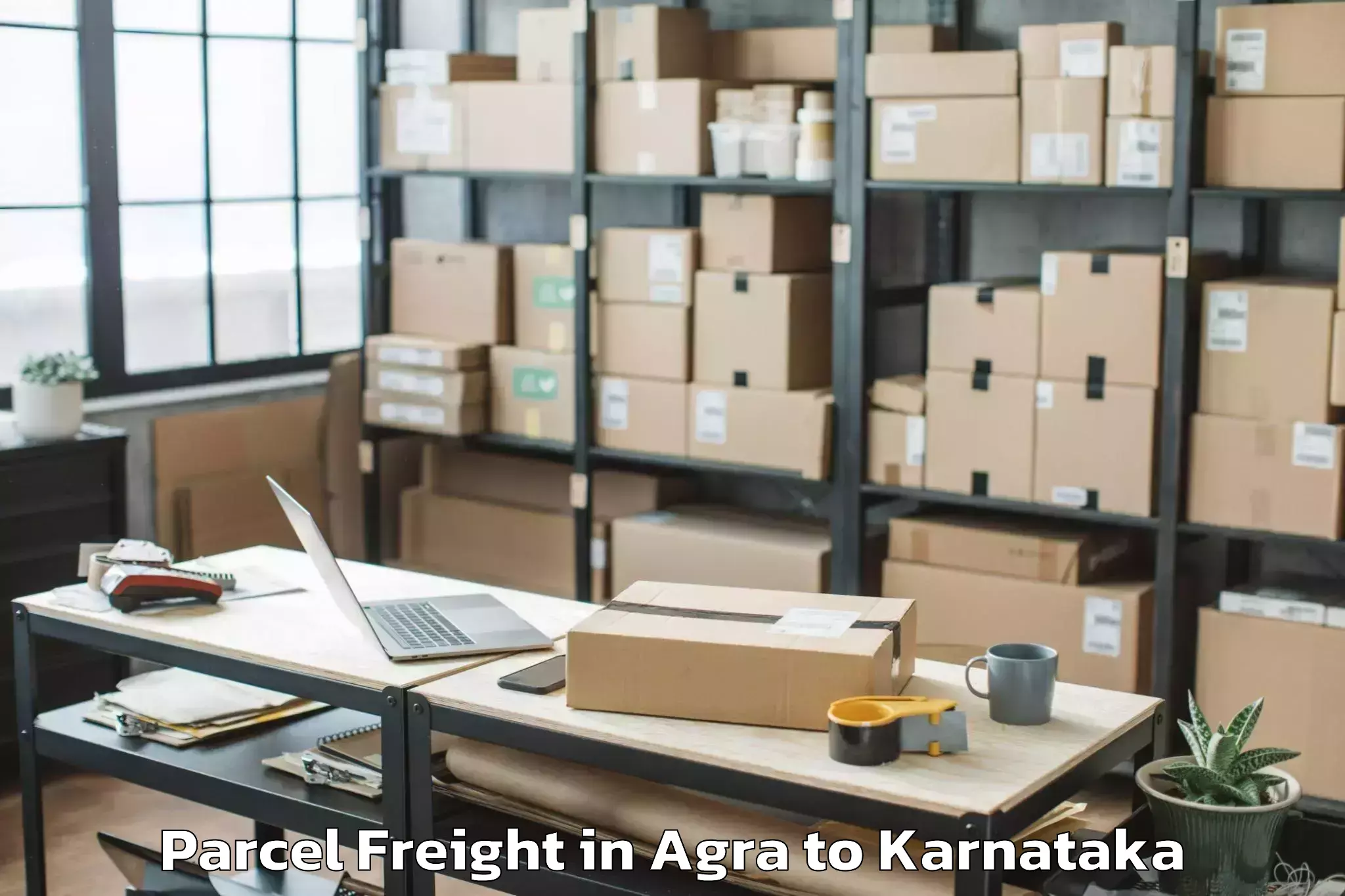 Book Your Agra to Haveri Parcel Freight Today